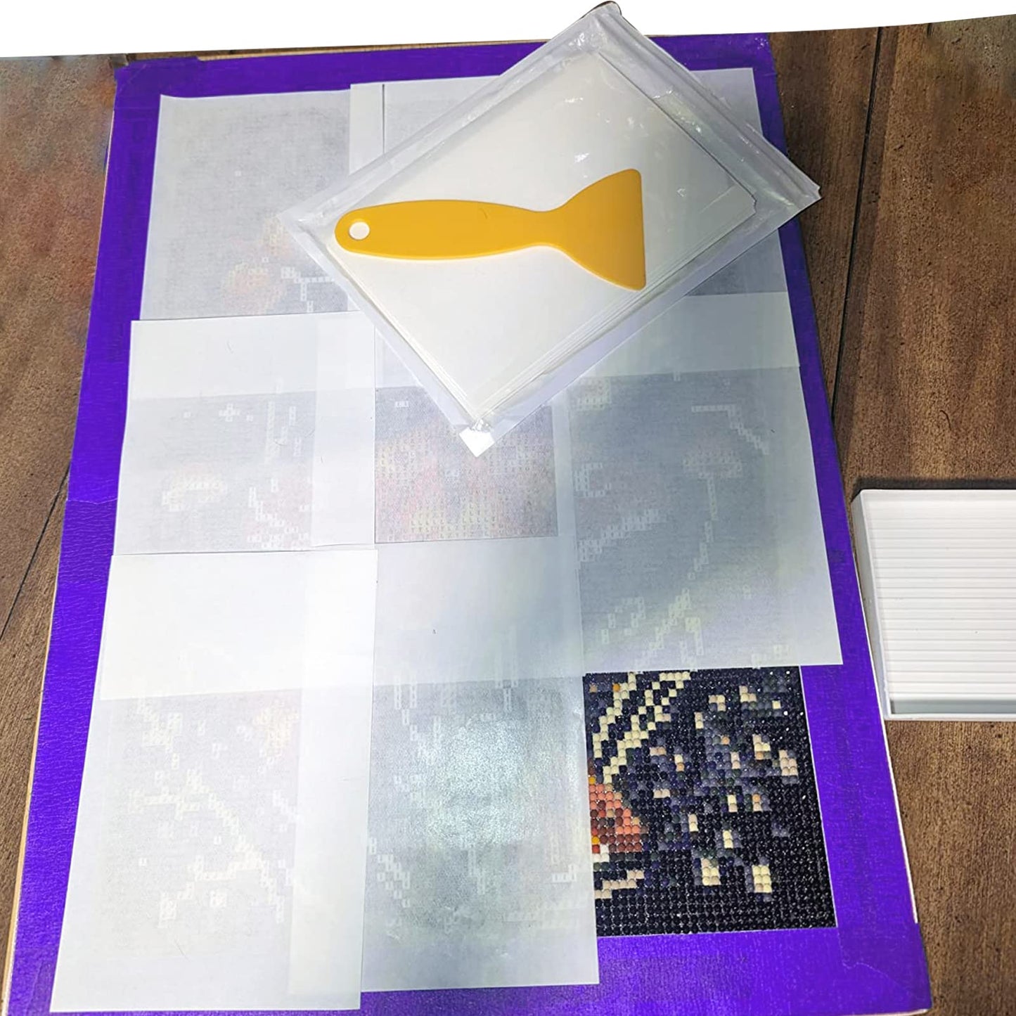 100 Pieces Diamond and Painting Release Paper, 15 X 10 CM Double-Sided,Non-Stick Cover Replacement Paper, Diamond and Painting Accessories and Tools