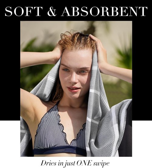 Antfuny Beach Towel - Quick-Dry Sand Remover | Lightweight & Compact for Travel