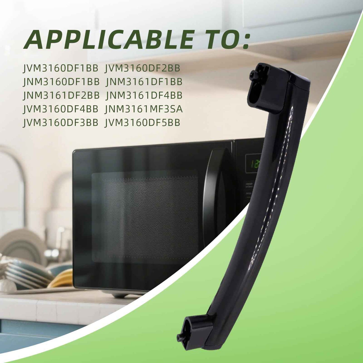 CAMOLIKOS WB15X10275 with WB06X10939 Microwave Door Handle Replacement Kit Fits for GE AP5790514 PS8754172 261300714904