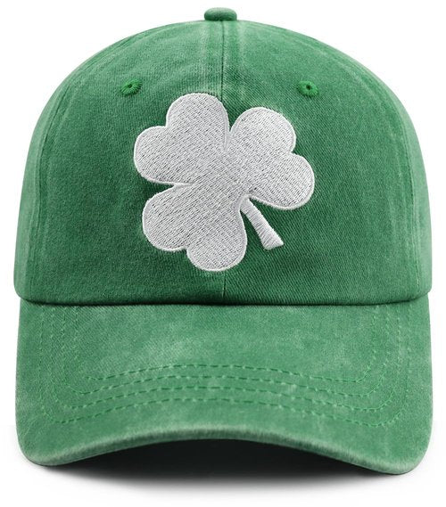 Irish Gifts for Women Men, Green Leaf Luck Irish Hat, St Patricks Day Decorations Baseball Cap, St. Patrick's Day Gifts for Dad Mom Grandpa Grandma