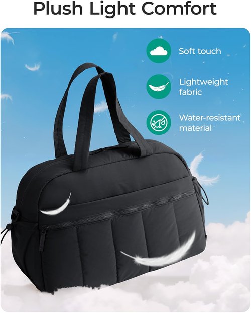 BAGSMART Gym Bag for Women - Lightweight Travel Duffle with Wet Pocket | Water-Resistant Design