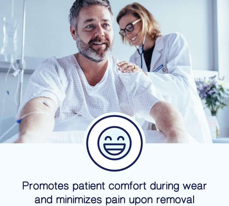 Medvance Absorbent Transfer Silicone Adhesive Wound Dressing - Waterproof, Sterile Wound Dressing - Easy-Apply & Breathable Bandages for Hard-to-Dress Wounds, 6''x8 '' (Box of 5)
