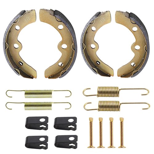 Roykaw Club Car Brake Shoe Pads and Spring Kit for DS 1995-Up & Precedent Golf Cart Models Replaces # 1018232-01,1018163-01 (2 Short & 2 Long)