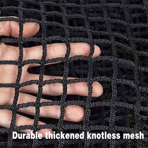 Jecarden Golf Batting Cage Netting 10 x 10 x 10ft Practice Net for Golf (Frame NOT Included) Training Net with Tie Ropes for Backyard Indoor Outdoor