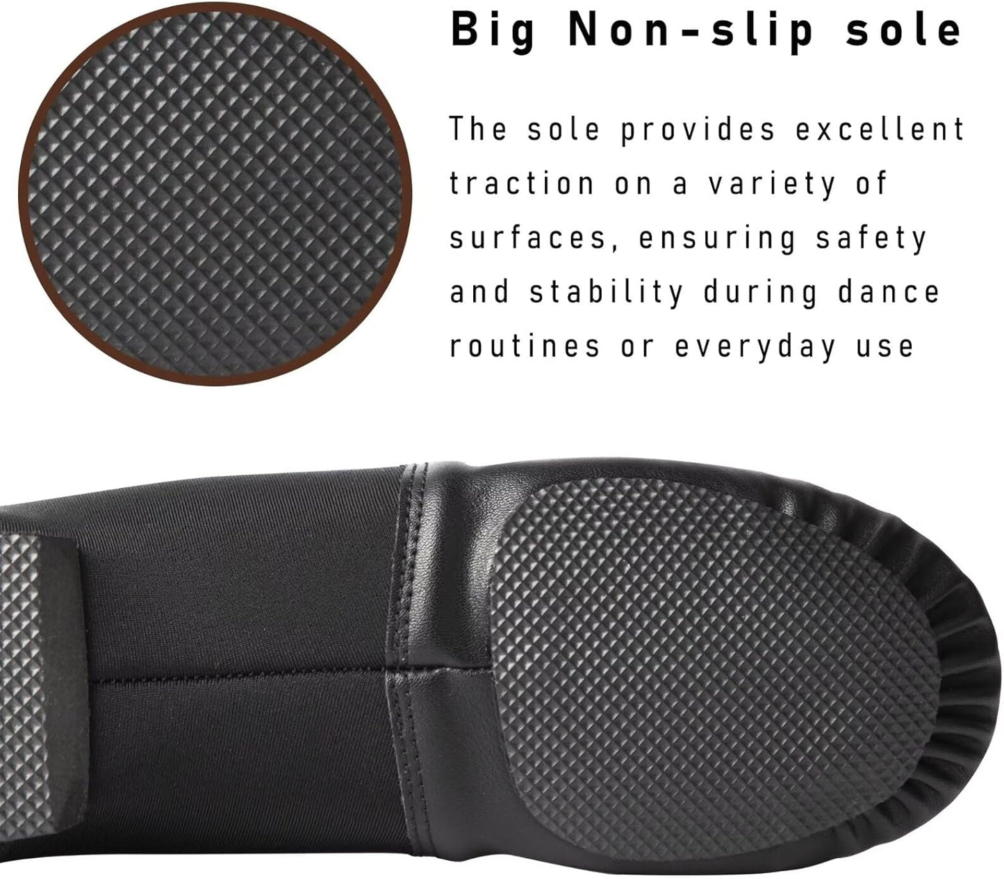 Skiennix Jazz Shoes - Soft Vegan Leather Dance Slippers for Kids | Toddler to Big Kid Sizes