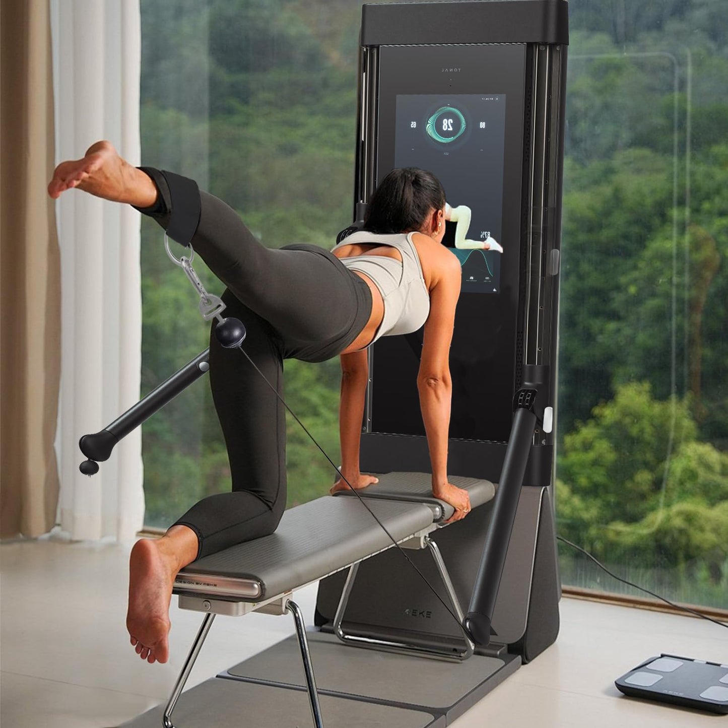 Ankle Workout Straps for Tonal Gym Machine, Adjustable Ankle Strap Attachments for Tonal, with Special Tonal Adapter Accessory