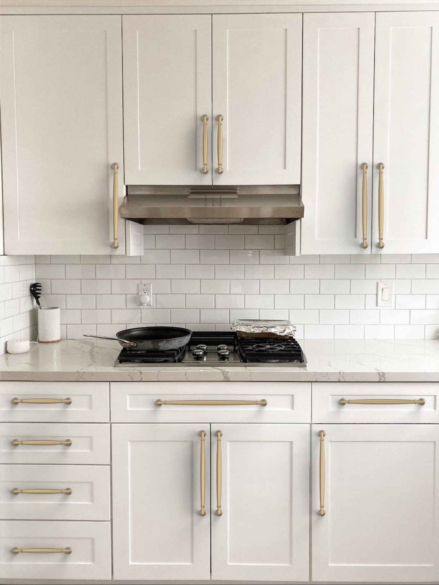 Asimerdeco 10 Pack Champagne Bronze Cabinet Pulls 10 Inch(254mm) Kitchen Cabinet Handles Solid Zinc Alloy Cabinet Hardware Drawer Pulls