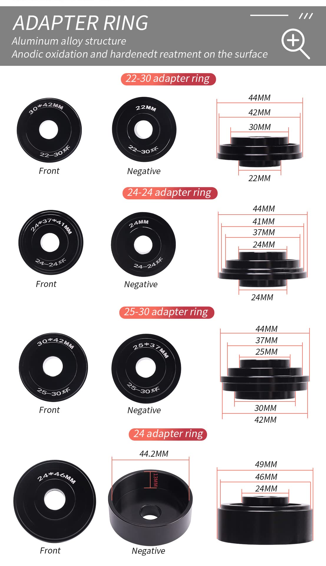 Bicycle Bearing Press Removal Tool，Bicycle Bearing Puller Install Tool, Bike Bottom Bracket Removal Tool Kit, Bicycle Bearing Press Kit BB73 BB86 BB30 BB91 BB92 PF30, MTB Road Bicycle Repair Tools