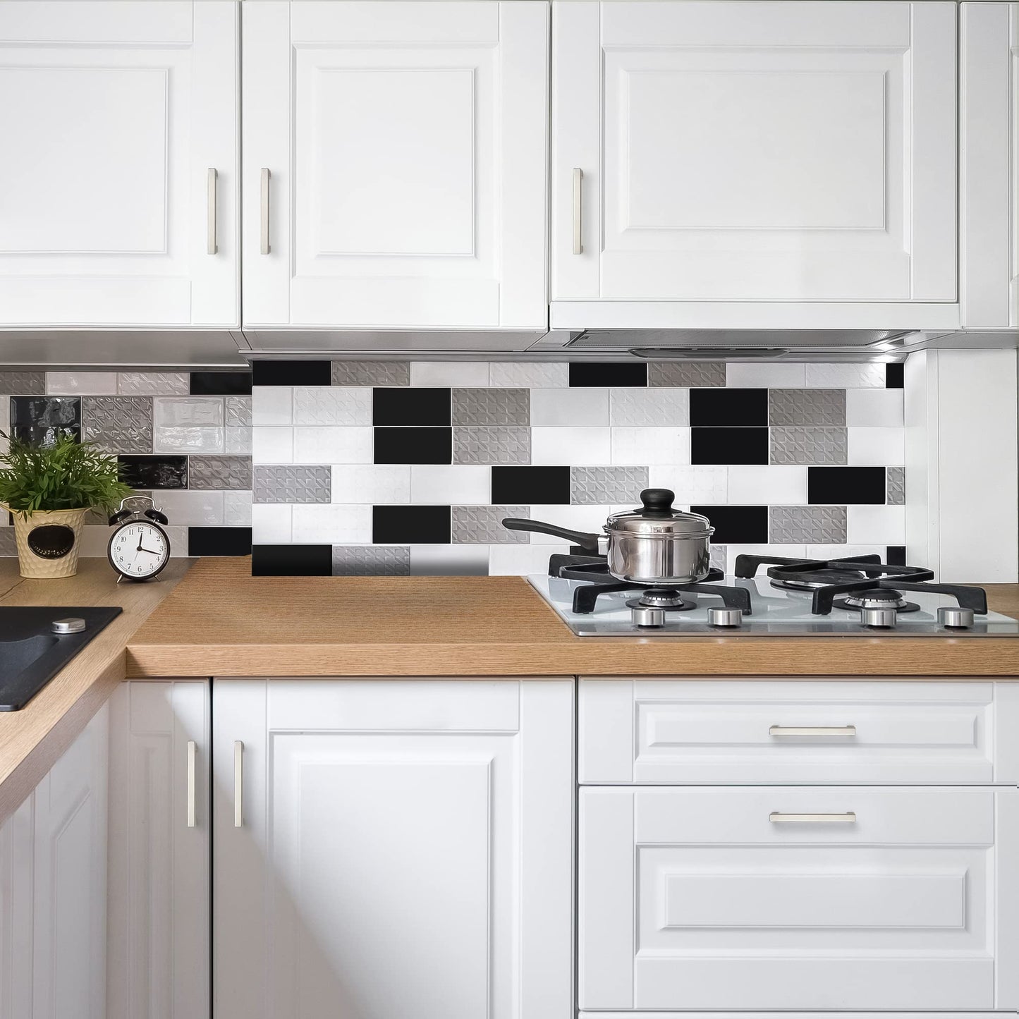 Ravinte 40 Pack 5 Inch Kitchen Square Cabinet Handles Brushed Nickel Drawer Pulls for Cupboard Hardware