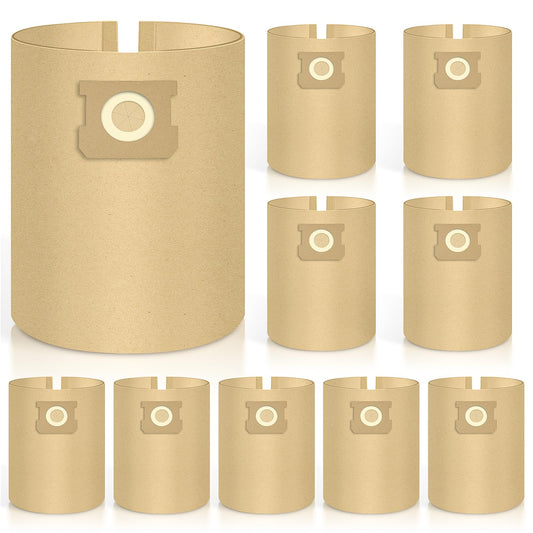 10 Pack DXVA19-4104 Vacuum Bags for DEWALT 5 to 8 Gallon Wet/Dry Vacuum, Disposable Workshop Large Capacity Replacement Dust Bag