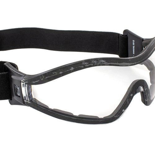 GV Z33 Motorcycle Skydiving Airsoft Goggle Low Profile Anti Fog Clear Lens Plus Storage Bag Global Vision
