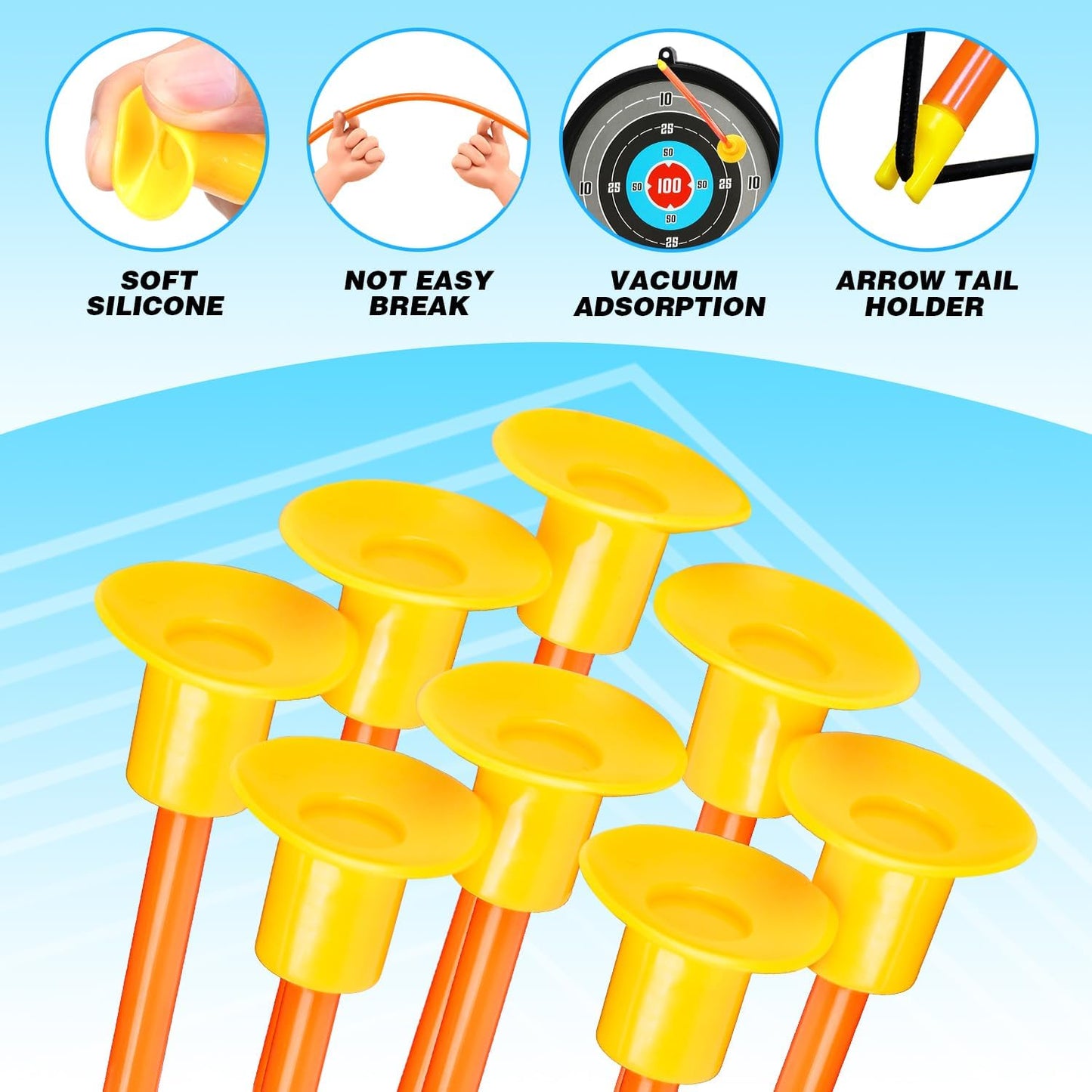 TOY Life Bow and Arrow Set - Light Up Archery Toys for Kids Ages 4-12 | Perfect Outdoor Gift for Boys