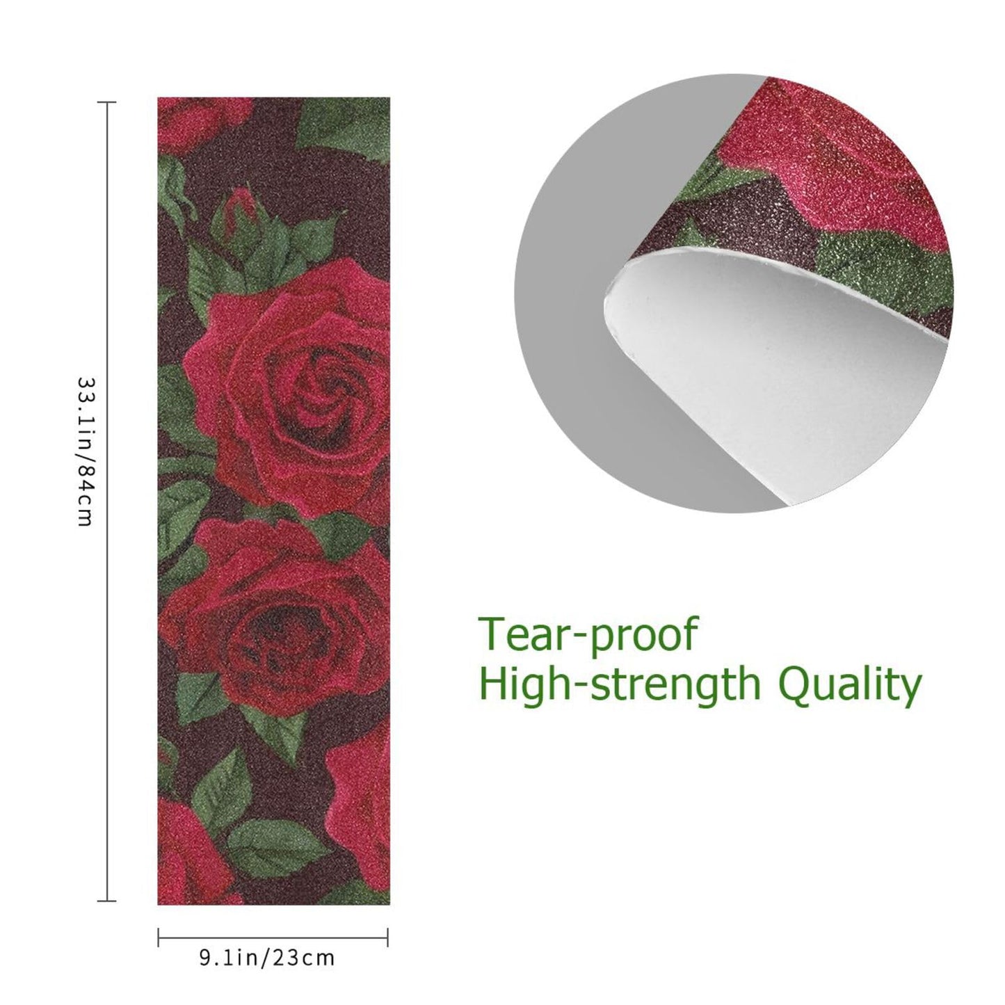 senya Skateboards Grip Tape Longboards Griptape Red Rose Sandpaper for Rollerboard