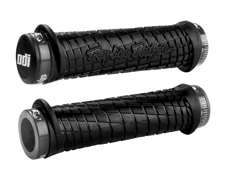 ODI Lock-On Bonus MTN Troy Lee with Clamp Grip, Yellow/Grey