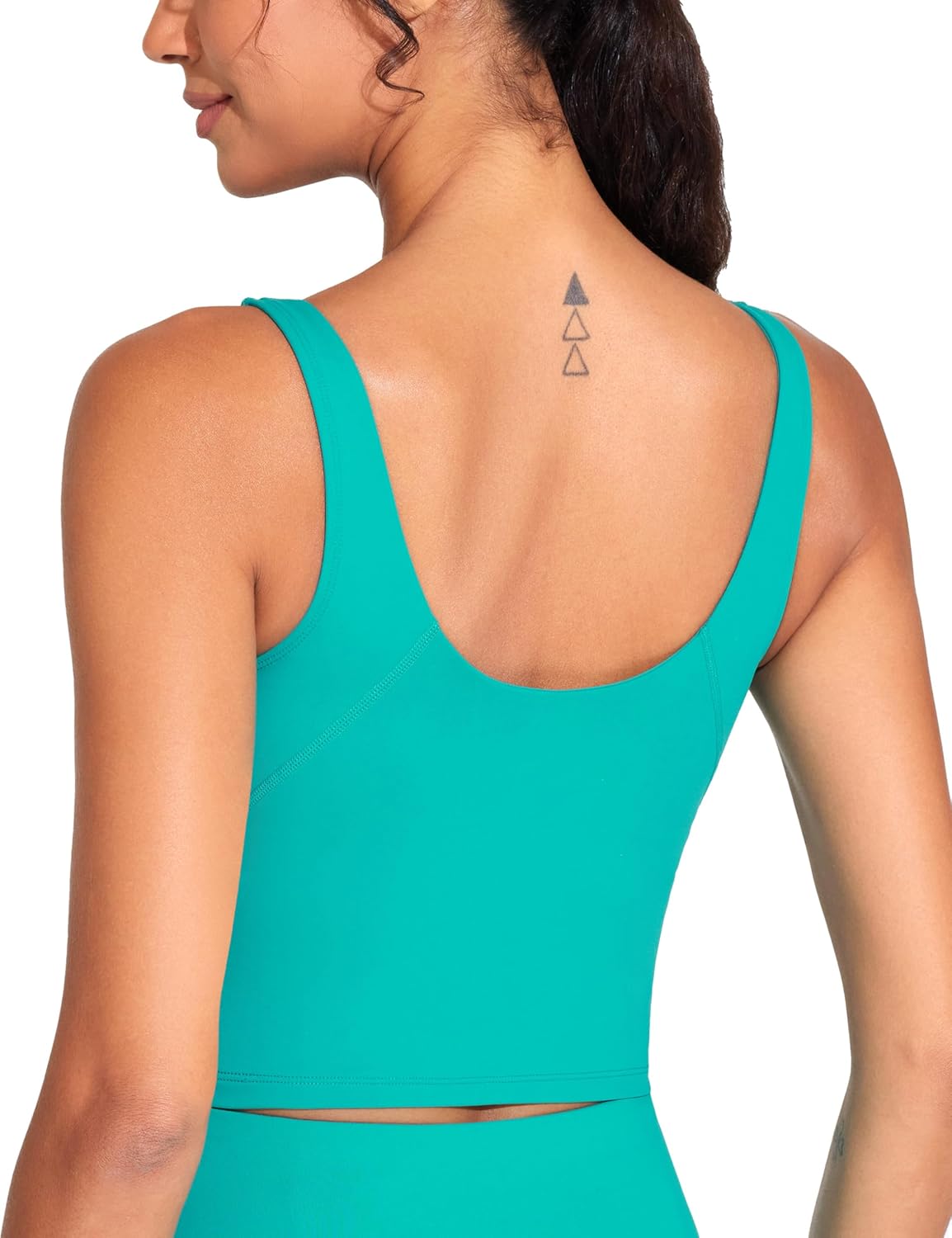 The Gym People Women's Sports Bra - Longline Wirefree Padded for Medium Support | Comfortable Fit