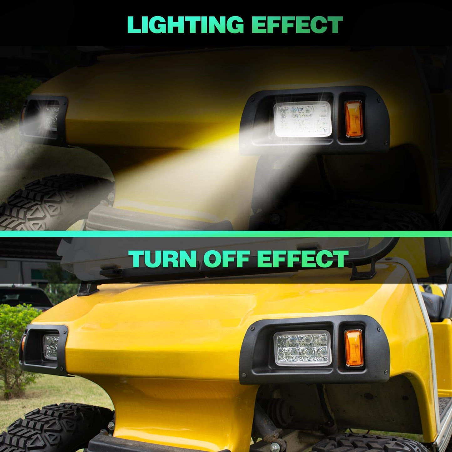 WEKANI Golf Cart Light Kit for Club Car DS 1993-UP Models Light Kit Replacement，Golf Cart LED Light Kit for Club Car DS Gas&Electric