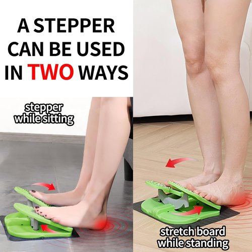 Foldable Leg Exerciser - Portable Under Desk Foot Pedal for Seniors | Relieves Varicose Veins & Strengthens Leg Muscles