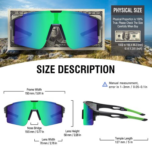 DUCO Sports Sunglasses for Men Cycling Sunglasses Youth Baseball Sun glasses Lightweight TR90 Frame Goggles DC0032