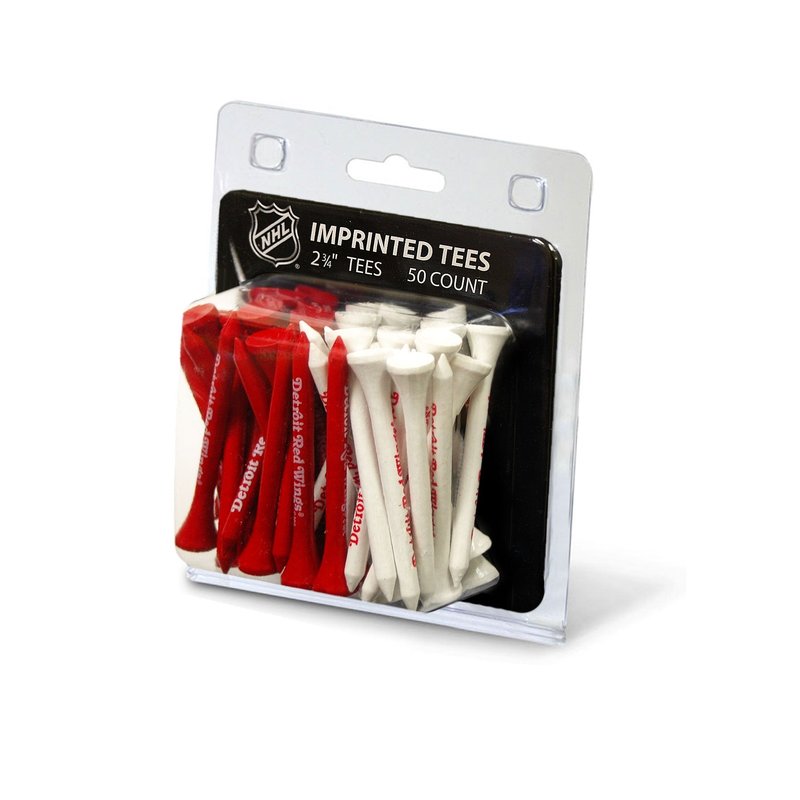 Team Golf NHL Detroit Red Wings Pack Of 50 Golf Tees 2-3/4" Golf Tees, 50 Pack, Regulation Size, Multi Team Colors