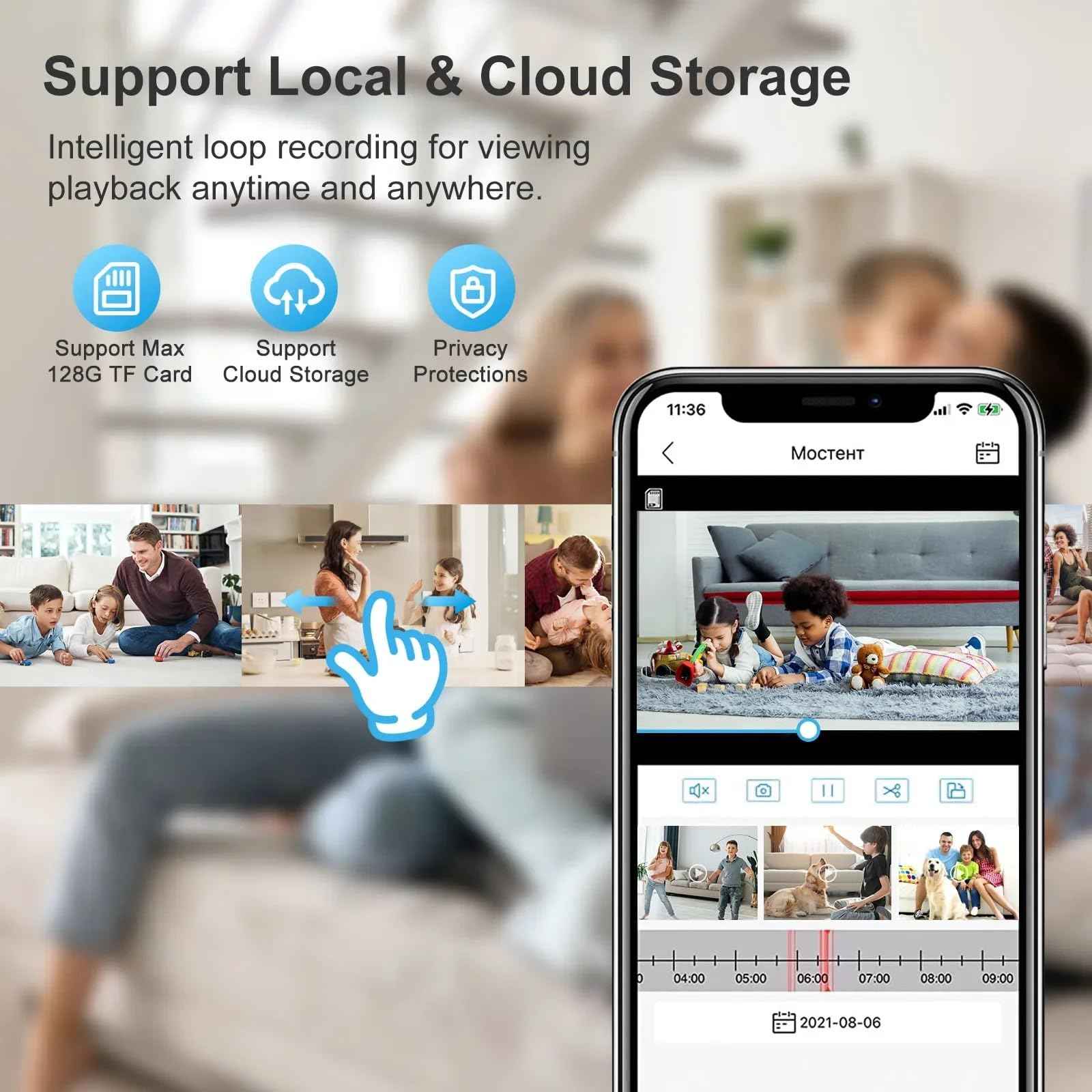 EVERSECU HD 1080P Wireless Light Bulb Security Camera, 2.4g & 5g WiFi, Motion Auto Tracking, 2 Way Audio, Smart Night Vision, Support ONVIF & RTSP, Work with Alexa, SD Card & Cloud Storage, Free App