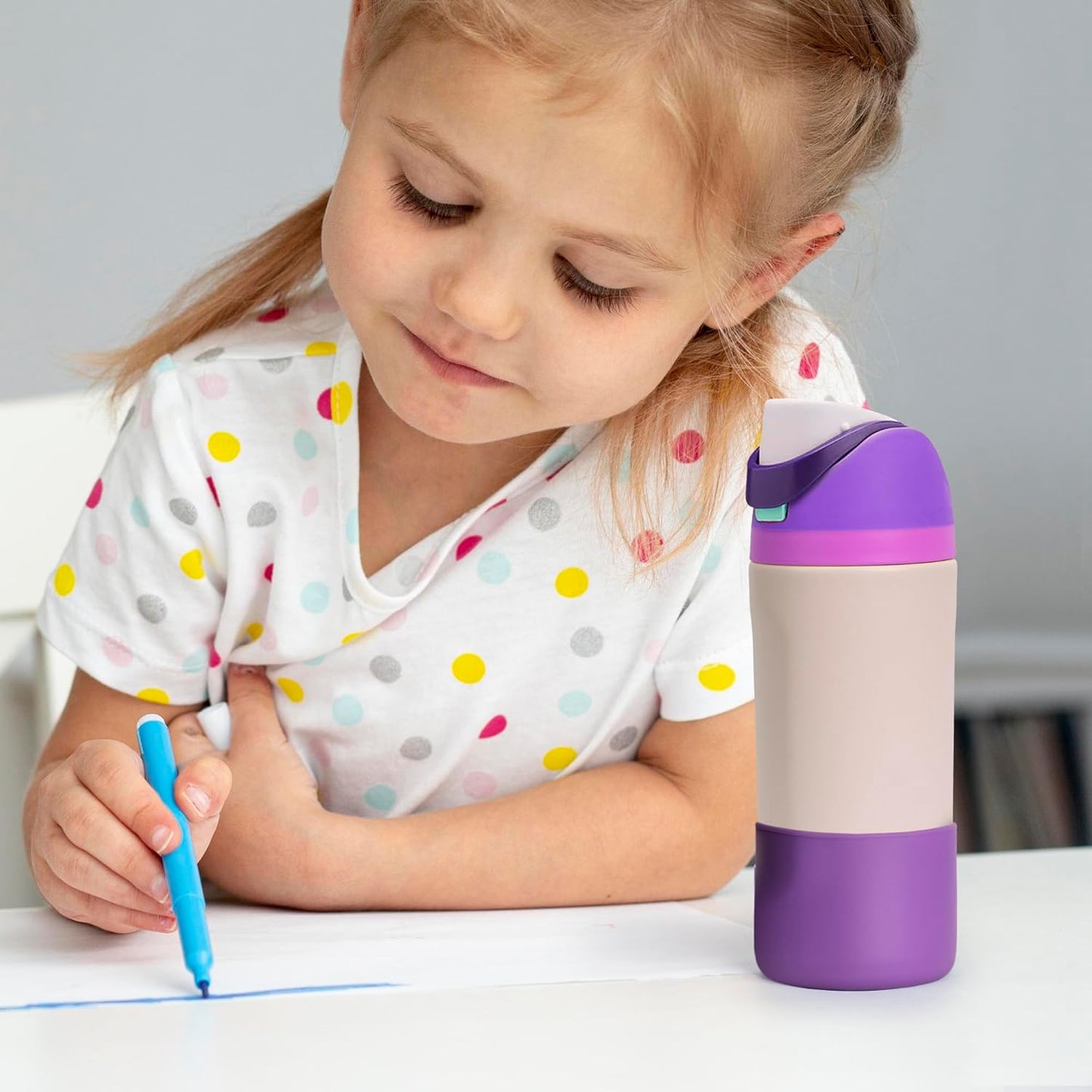 Owala Silicone Boot - Anti-Slip Protective Sleeve for 14/16 oz Water Bottle | Glitter White