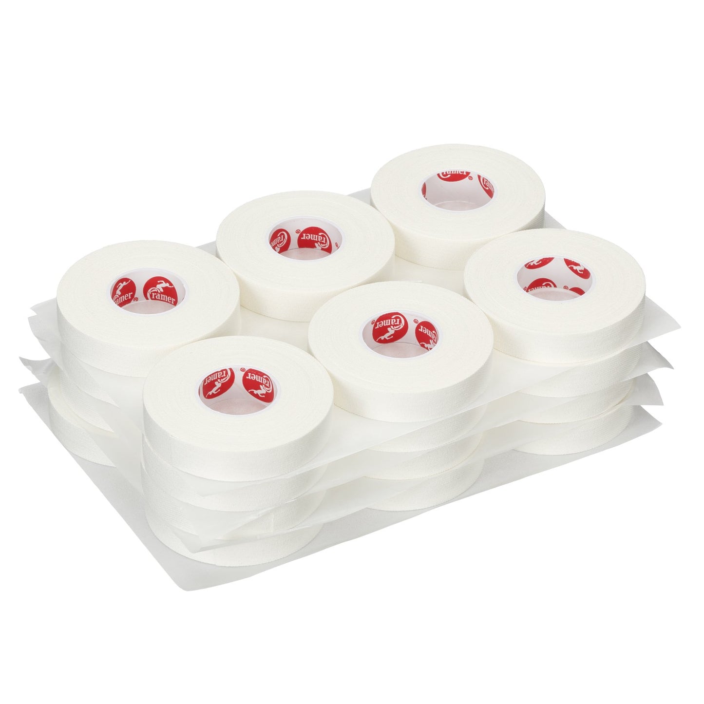 Cramer 950 Premium White Athletic Tape for Ankle, Wrist, and Injury Taping, Helps Protect and Prevent Injuries, Promotes Faster Healing, Bulk Case of AT Tape, .75" x 10 yds, 18 Rolls