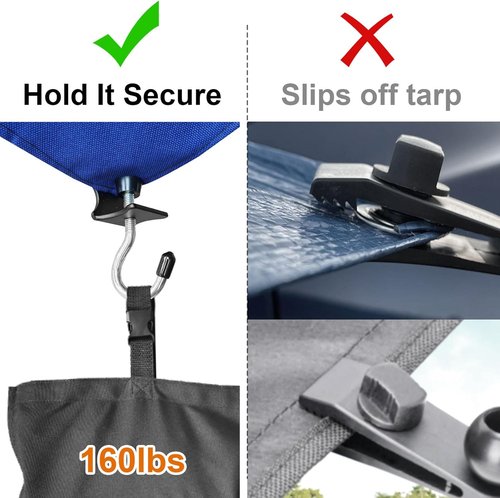 Boat Cover Sand Bags by [Brand Name] - Durable 900D Marine Grade Weighted Bags for Mooring & Tarp Stability