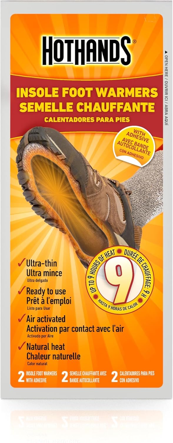 Skiennix Insole Foot Warmers - Adhesive Value Pack of 5 Pairs for Ultimate Comfort