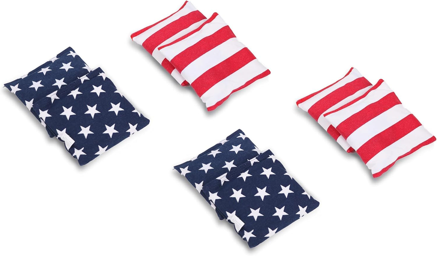 Sport Beats Cornhole Bags - Set of 8 Regulation Weight & Size with Convenient Carry Case