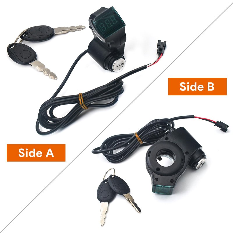 GEARLINTON Scooter Lock for KUGOO M4 Electric Scooter, Cylinder Starter Ignition Key, Power Key Lock Replacement Parts