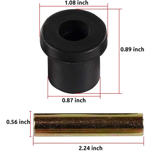 Huskey Club Car Precedent Golf Cart Rear Leaf Spring Bushing Kit for 2004-Up Gas/Electric Models, Replaces OEM Sleeve Part No#: 1025064-01 and Bushing Part No#: 1025066-01.
