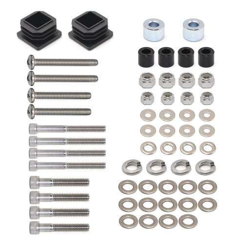 54" Cart Shade Top Hardware Kit 75465G01: Durable Metal Strut, Screws & Bushings for Compatible with E-Z-GO, Cushman, Textron – Complete Installation Kit