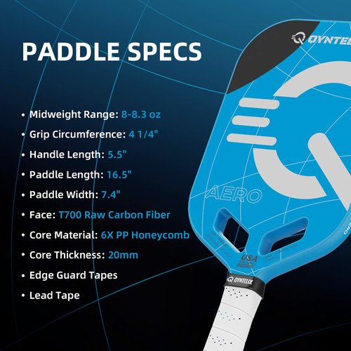 Pickleball Paddles T700 Carbon Fiber Picklebll Paddle with Aero Throat Edgeless Designed Thermoformed Pickleball Racket USAPA Approved