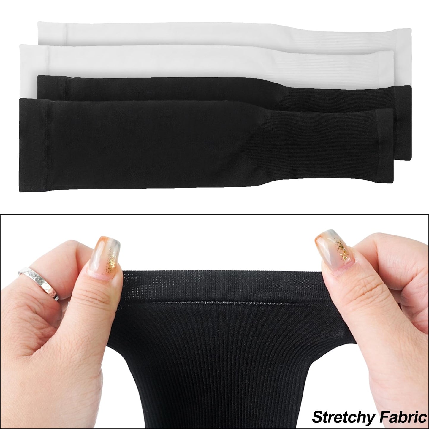 Luwint Teens Adult UV Sun Protection Arm Sleeves, Sun Blocking Ice Cooling Cover for Sport Basketball Football (2 Pairs, Youth/Adult(Average))