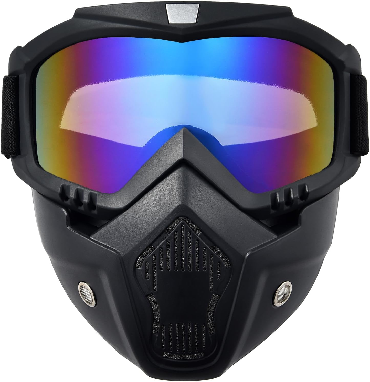 Skiennix Paintball Mask - Anti-Fog Motorcycle Helmet Goggles with Removable Face Mask | Adjustable Motocross Eyewear