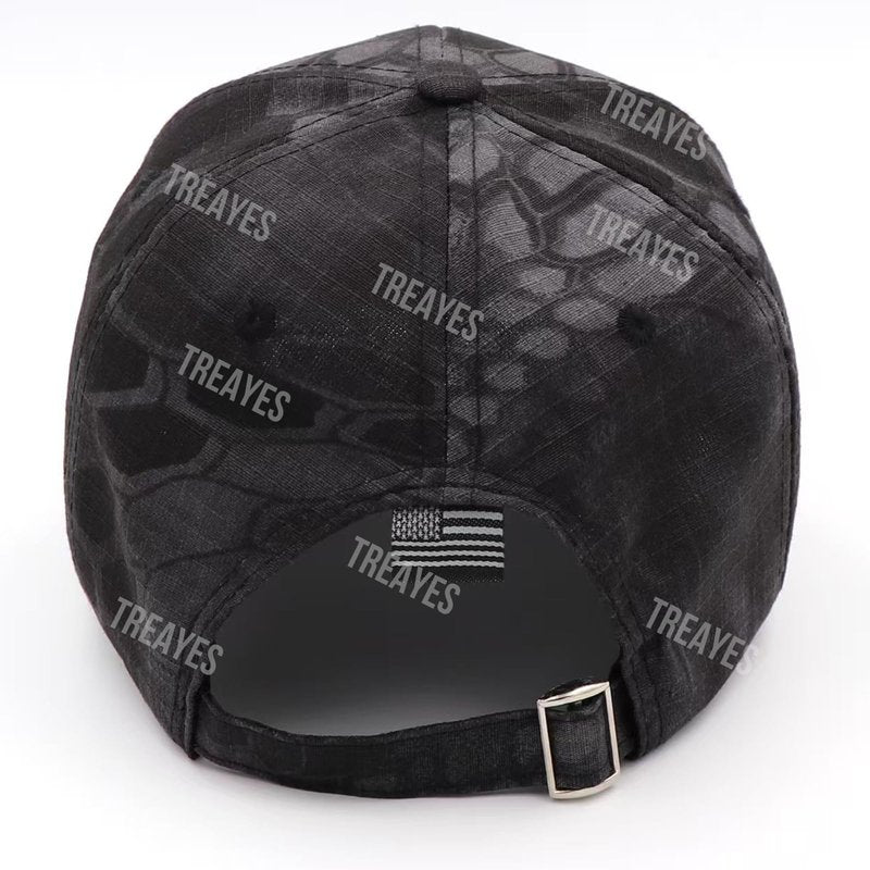 Redeemed 3 Nails Cross Hat with American Flag Christian Hats for Men Women Adjustable Cotton Embroidered Baseball Cap Black