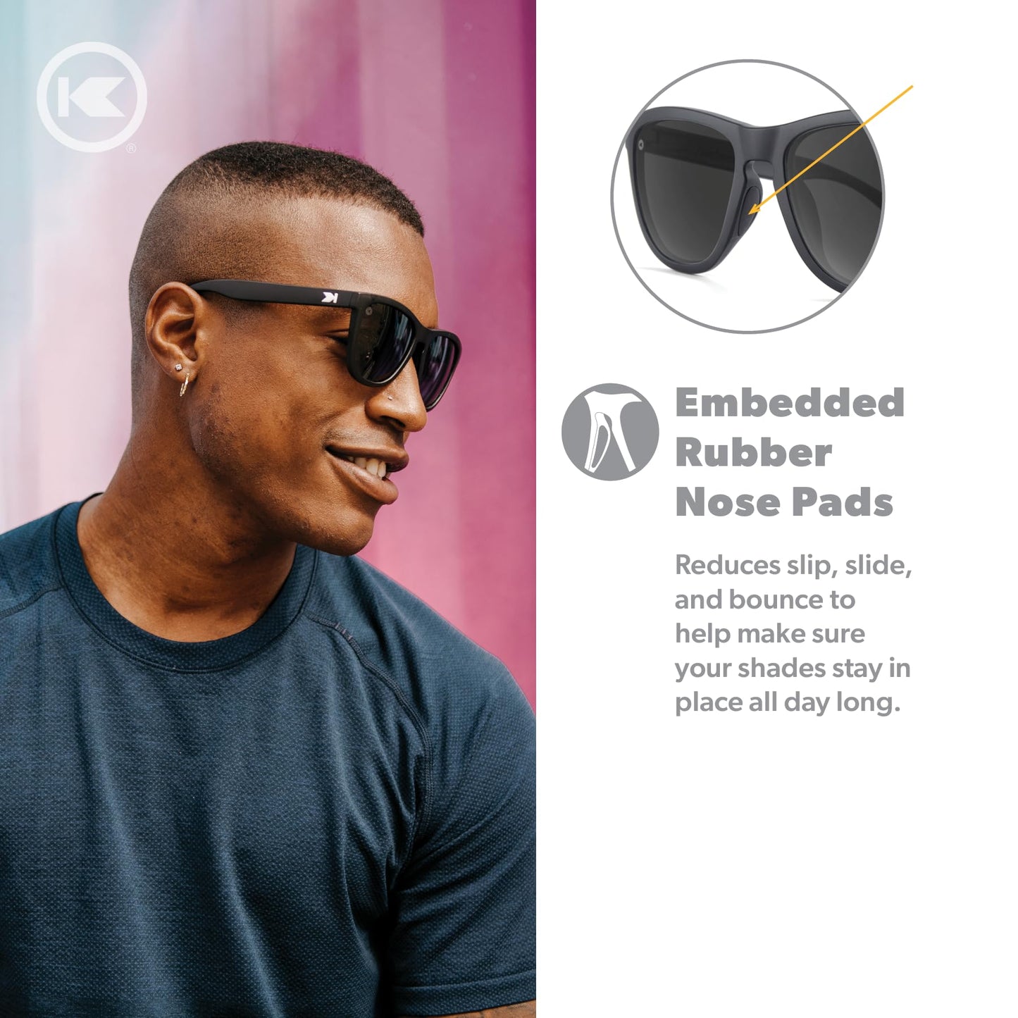 Knockaround Square Polarized Sunglasses for Men & Women - UV400 Protection