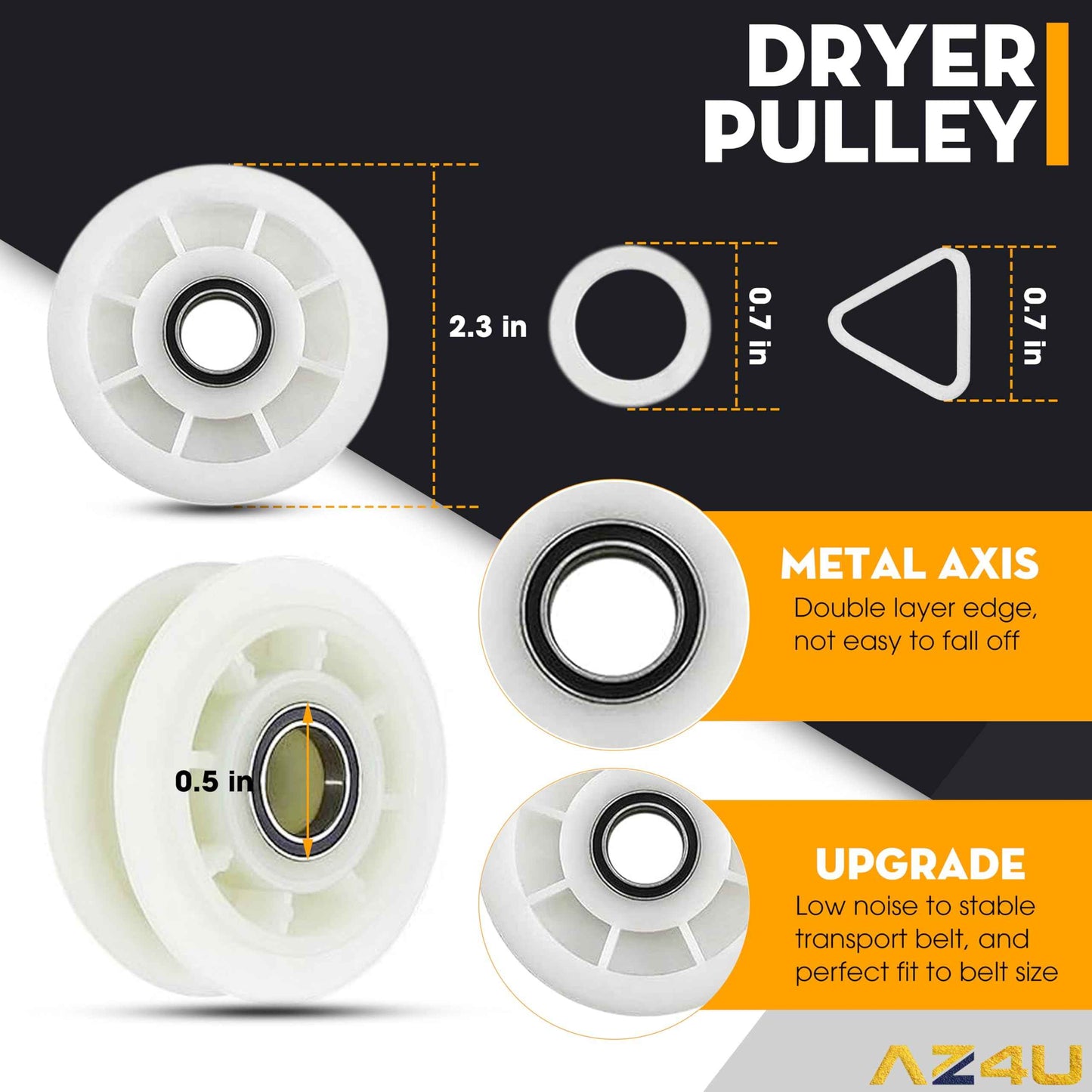 For Maytag MEDE500VW1 MEDC215EW1 MEDB835DW3, Whirlpool Duet WED9150WW1, 9050XW1 WGD9200SQ0 WGD8600YW1 GEW9250PW1 WED9400SW2 WED9200SQ0 Replaces Dryer Idler Pulley With Bracket And Dryer Drive Belt