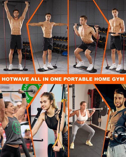 HOTWAVE Push Up Board - Portable 20-in-1 Fitness Equipment for Home Gym | Strength Training for All