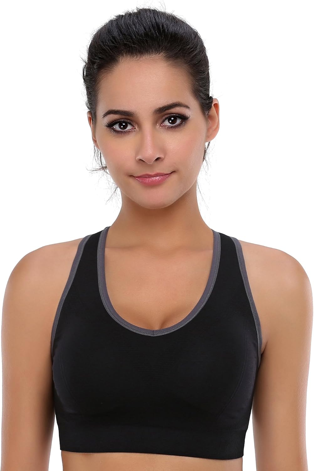 Skiennix Women's High Impact Seamless Racerback Sports Bra - Ideal for Yoga & Gym Workouts