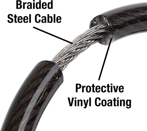 Master Lock Bike Lock Cable - Secure Combination Lock | Durable Black, 6 Feet Long