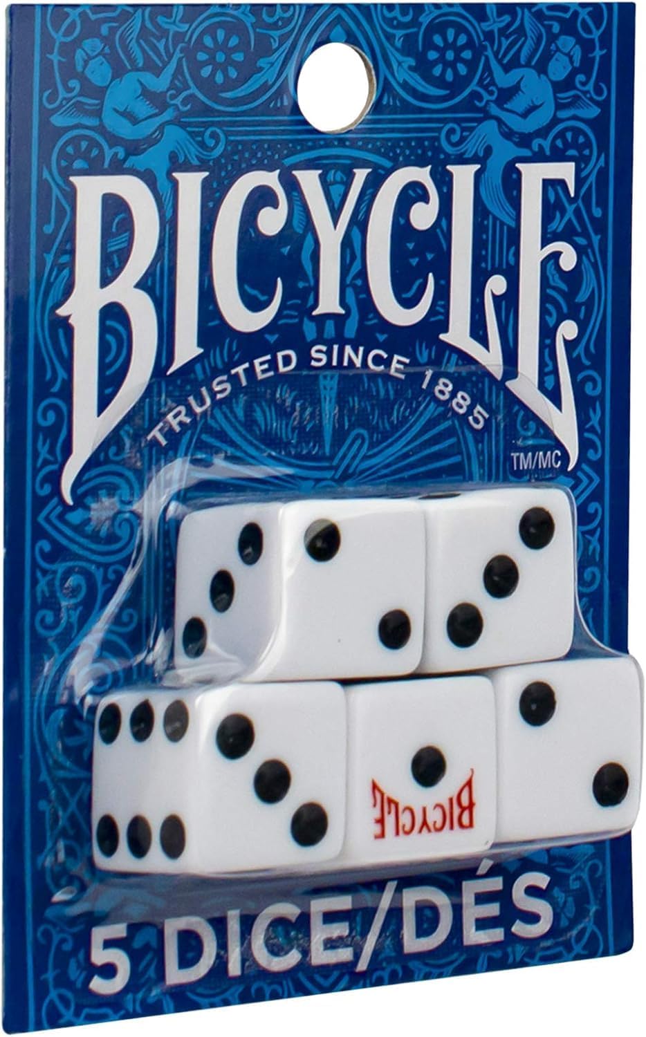 Skiennix Bicycle Dice Set - 5 High-Quality Dice for Fun Games | Perfect for Family Game Night
