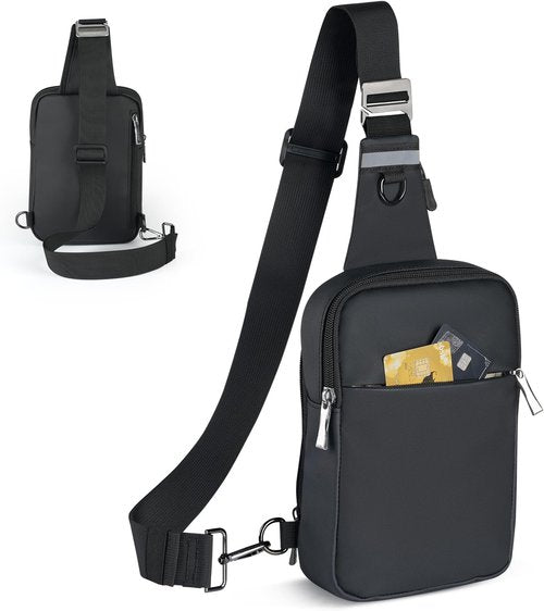 BROADREAM Mini Sling Bag - Waterproof RFID Crossbody Backpack for Hiking & Travel | Unisex Design