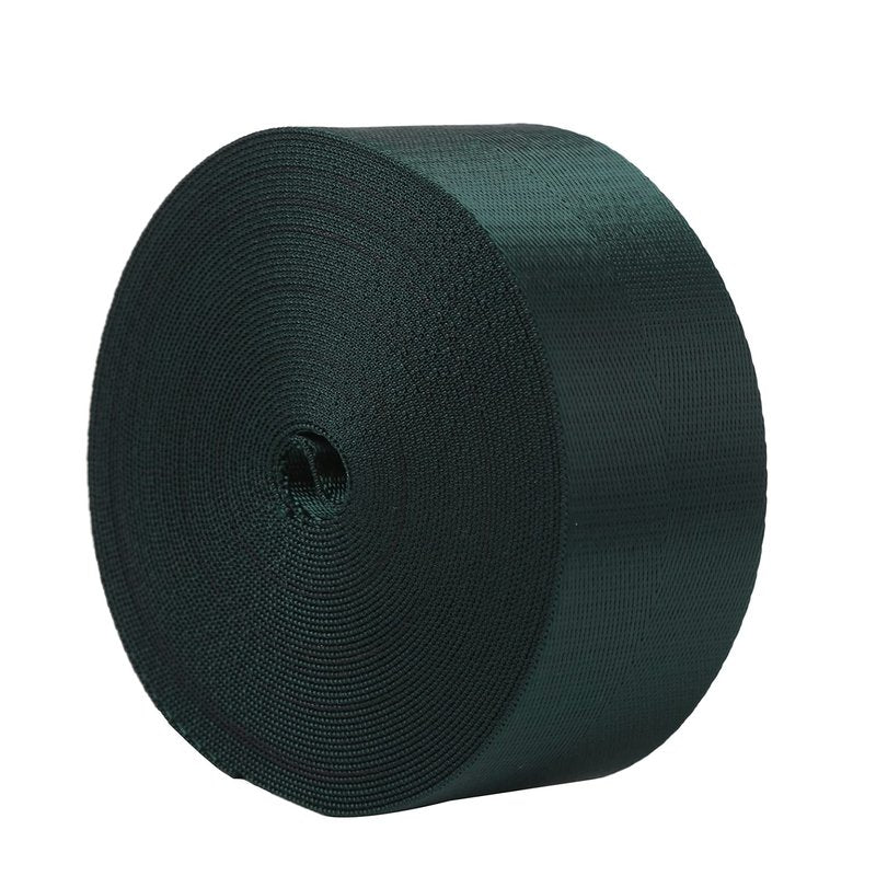 Devobunch 2”Heavy Duty Nylon Webbing 10 25 50 Yard - Nylon Strapping for Outdoor DIY Gear Repair, for Indoor or Outdoor Gear, DIY Crafting, Repairing (Forest Green, 10 Yard)