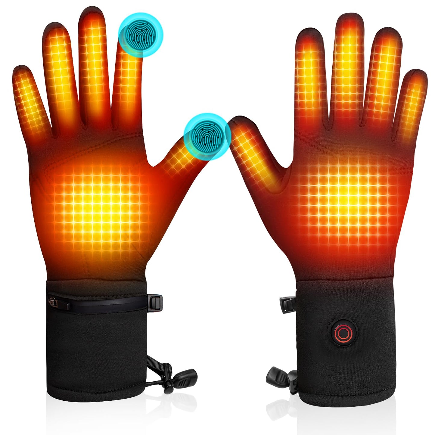 Heated Gloves Liners for Men Women Rechargeable Battery Powered