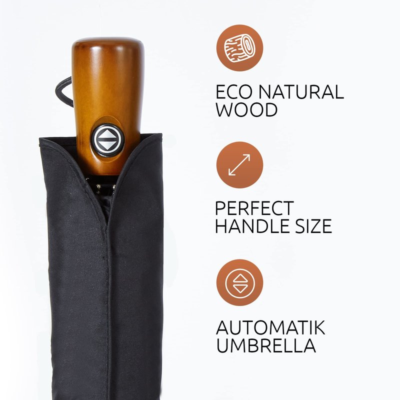 NEW 2 PCS Windproof Umbrellas for Rain Compact Umbrella for Men and Mini Umbrella for Women Automatic Open Close Umbrella Folding Sun Umbrella UV Protection - Bundle
