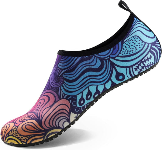 Skiennix Water Shoes - Quick-Dry Aqua Socks for Beach & Pool | Unisex Sizes for Yoga & Exercise