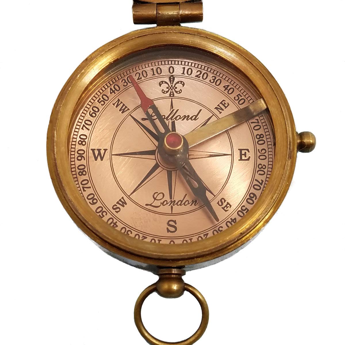 Personalized Antique Brass Pocket Compass with Custom Engraving – Engraved Compass Gift for Graduation, Father’s Day, Anniversary, Travel, or Family Heirloom – Optional Hardwood Box (Anniversary)