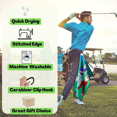 Artpreti Funny Golf Towel, Printed Golf Towels for Golf Bags with Clip, Golf Gift for Men Husband Boyfriend Dad, Birthday Gifts for Fan - The Price is Wrong