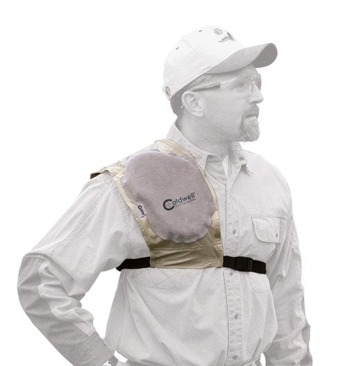Caldwell Super Mag Plus Recoil Shield with Adjustable Fit, Padding for Shotgun, Rifle Recoil Reduction, Shooting and Hunting, Tan